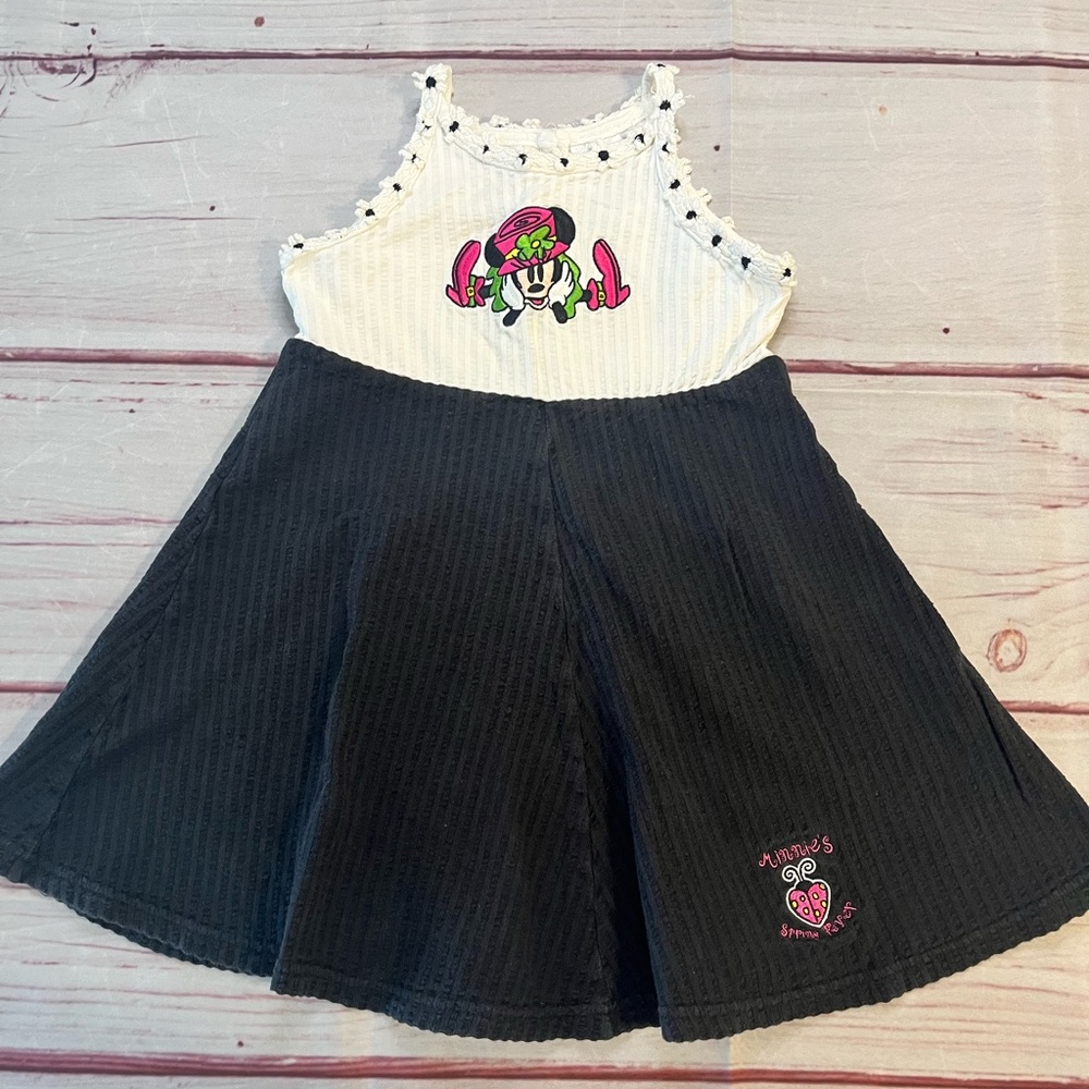 Vintage Disney Minnie Mouse Embroidered Girls' Size 4 Dress